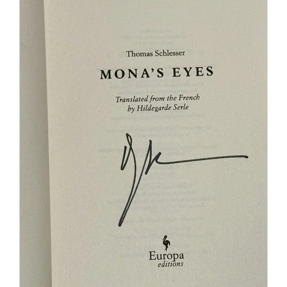 Mona’s Eyes Signed Hardcover Thomas Schlesser 2025 B&N Book of the Year New - Picture 4 of 8
